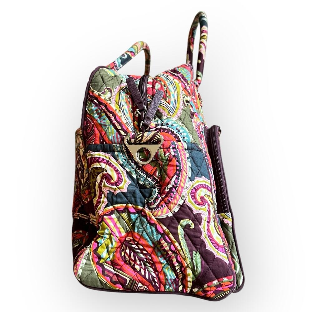 Vera Bradley Quilted Fabric Weekender Bag in Retired Pattern Heirloom Paisley - Picture 3 of 15